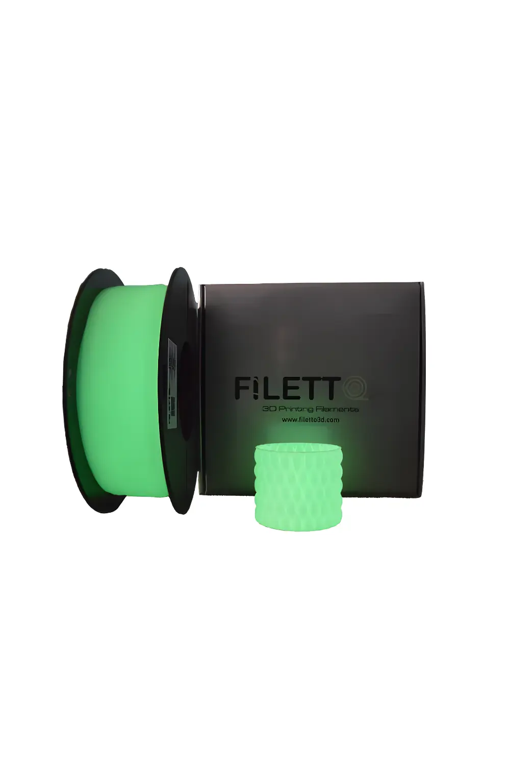 Filetto PLA+ Filament 1.75mm – 1KG – AMS Uyumlu – Glow Yeşil