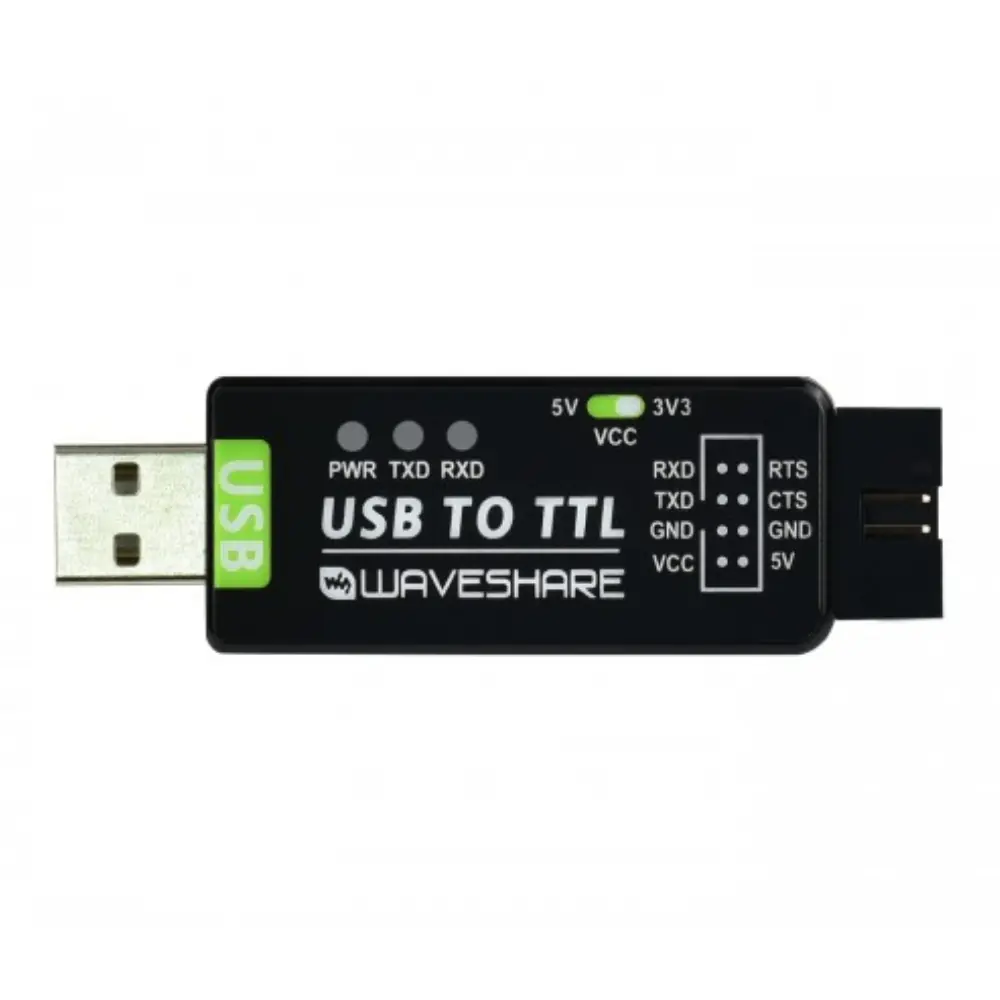 USB TTL Serial UART Dönüştürücü FT232RL – 3.3V/5V Seçilebilir USB-A UART Çevirici Modül