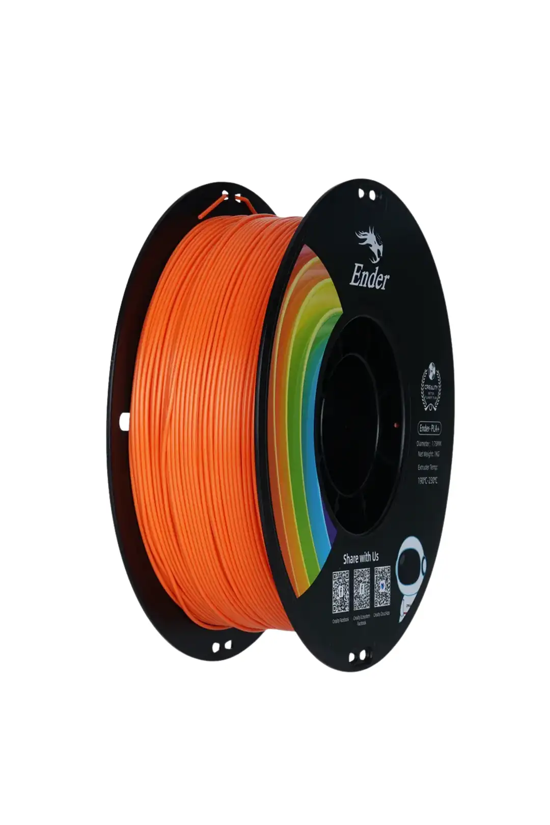 Ürün görseli: Creality Ender PLA+ Filament 1.75mm 1Kg - Turuncu