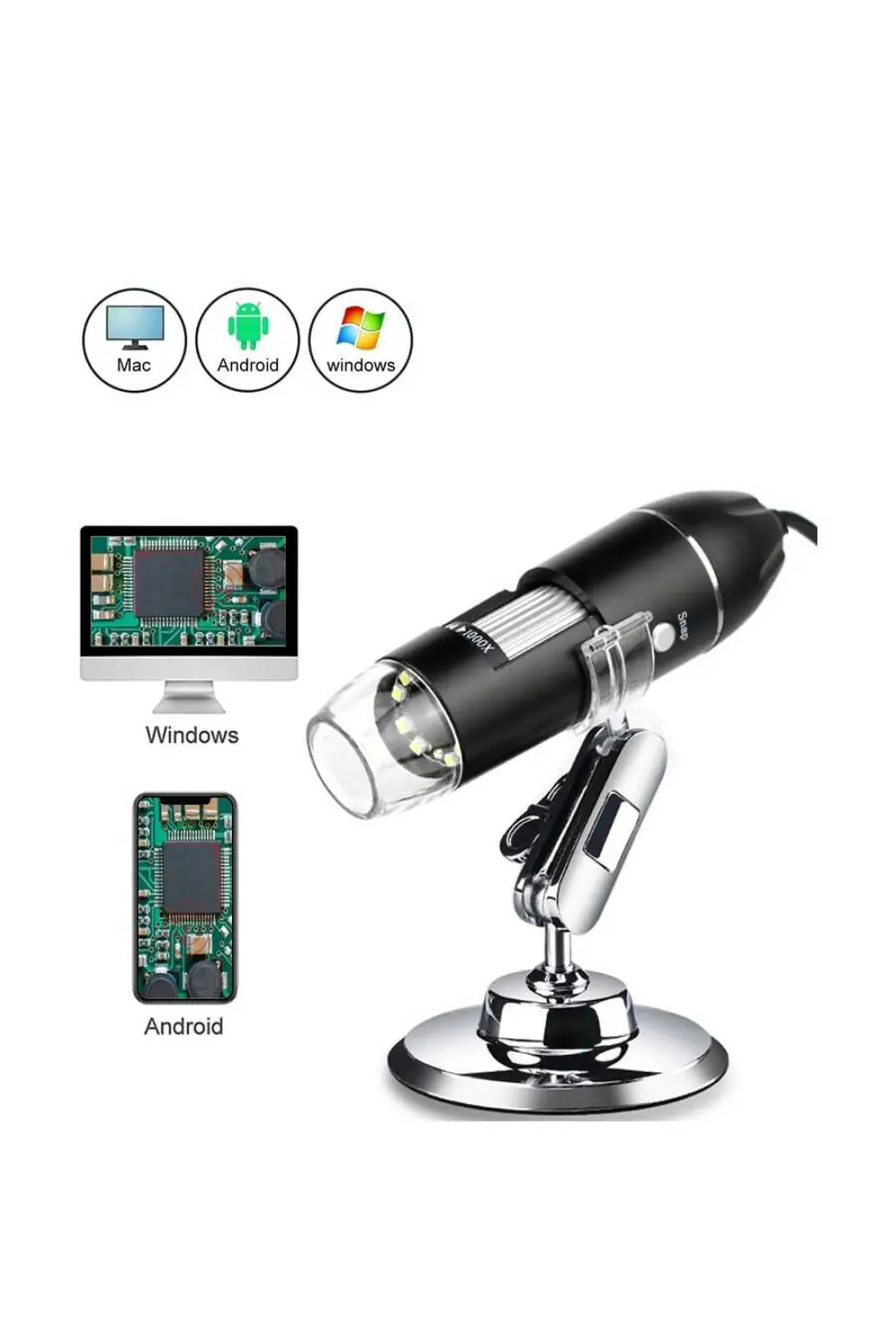 1600X USB Dijital Taşınabilir Mikroskop