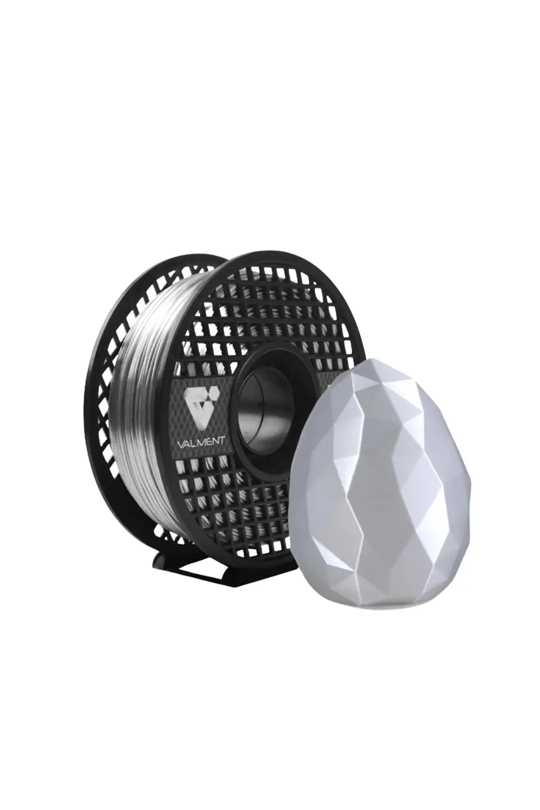 Ürün görseli: Valment Silk PLA Filament 1kg 1.75mm - Beyaz