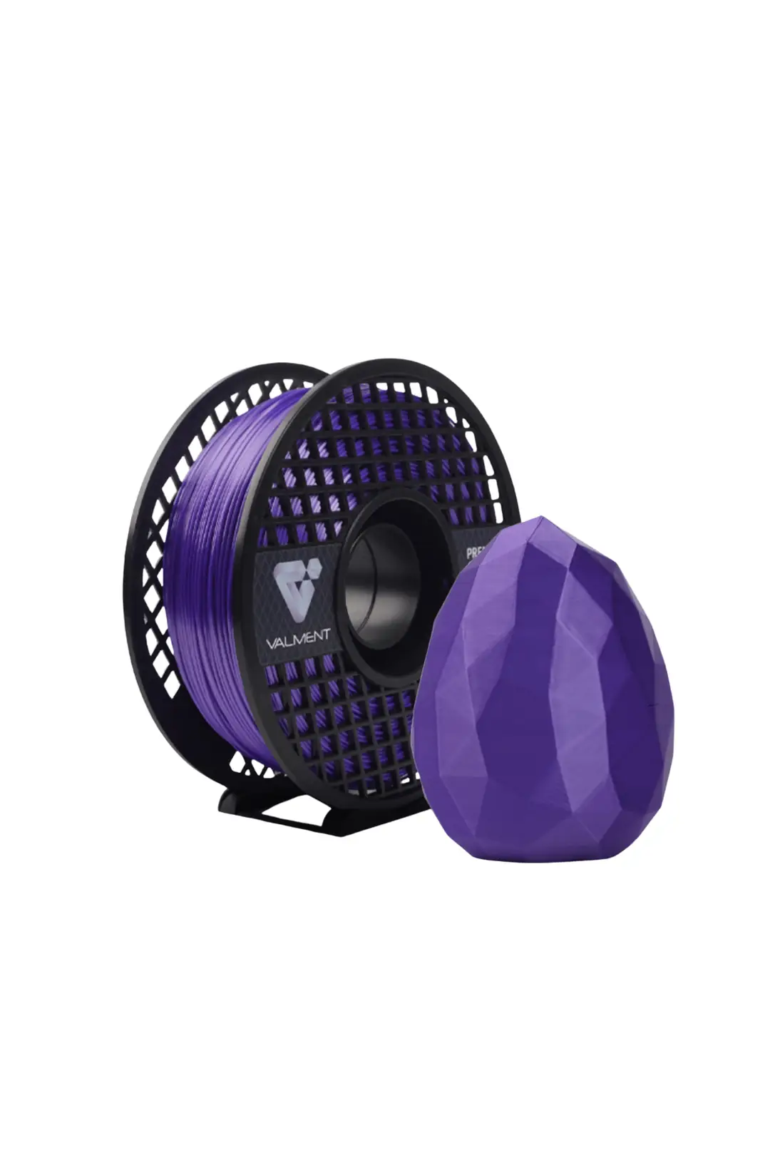 Ürün görseli: Valment Silk PLA Filament 1kg 1.75mm - Kristal Mor