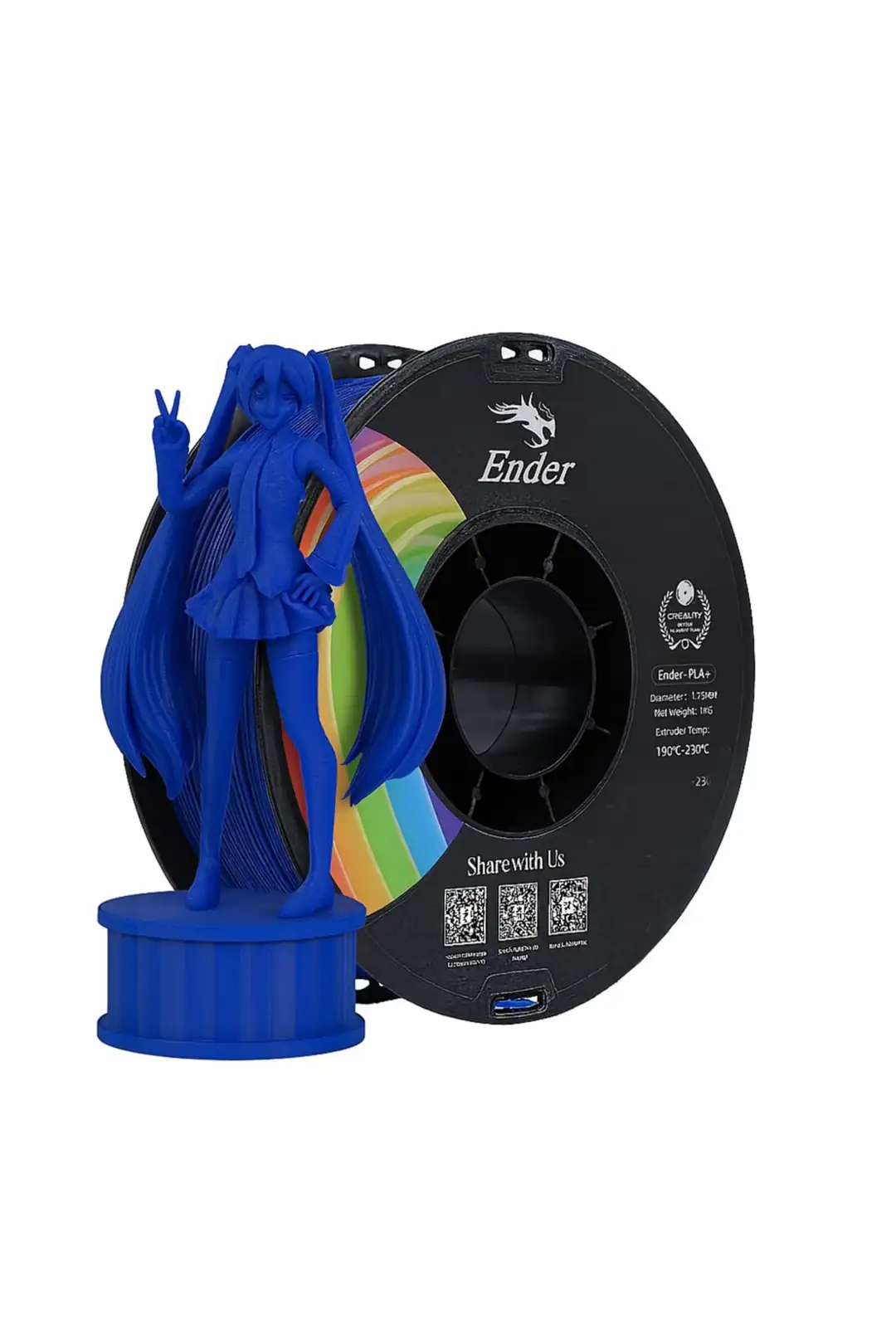 Ürün görseli: Creality Ender PLA+ Filament 1.75mm 1Kg - Mavi