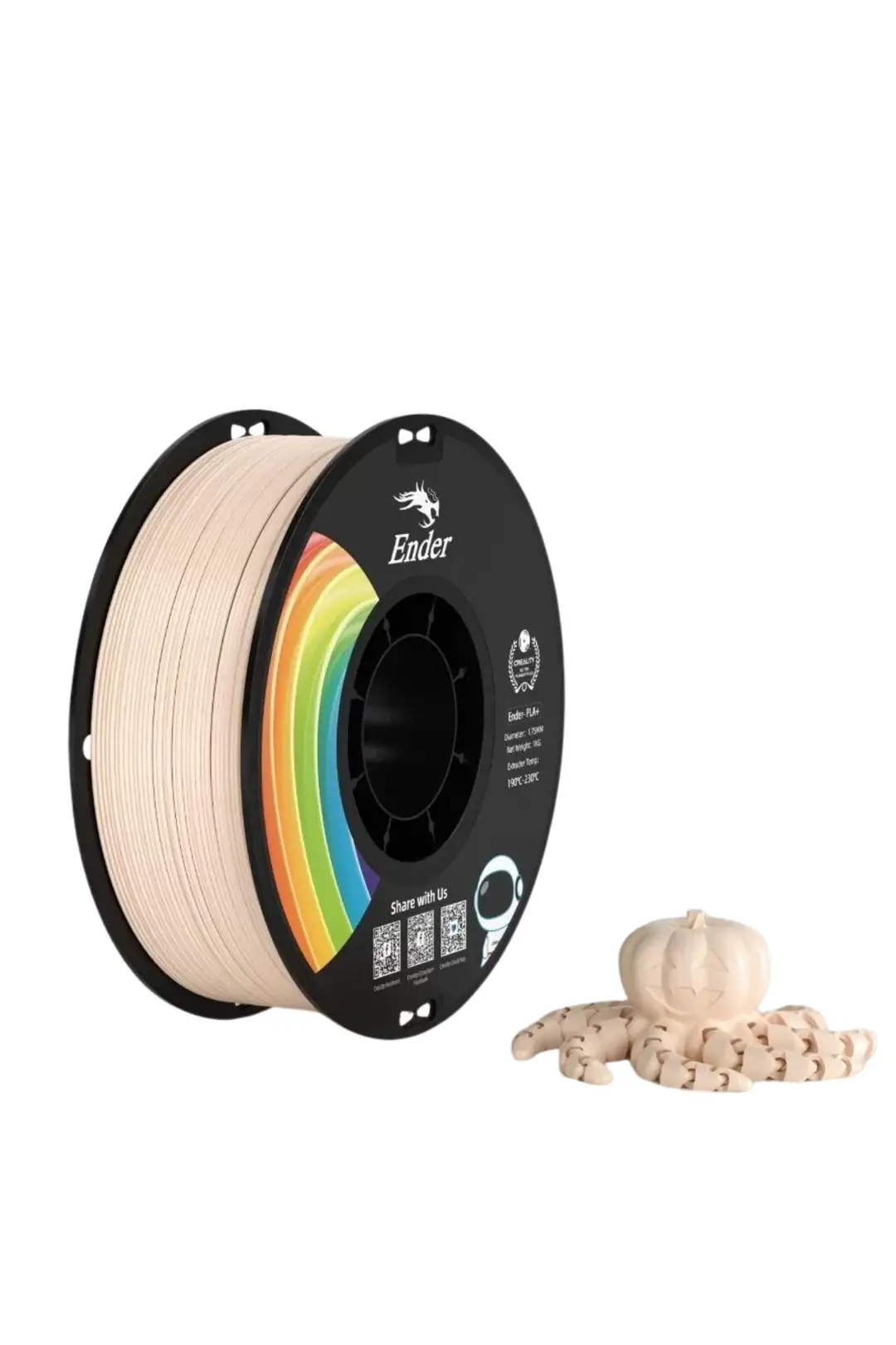 Ürün görseli: Creality Ender PLA+ Filament 1.75mm 1Kg - Bej